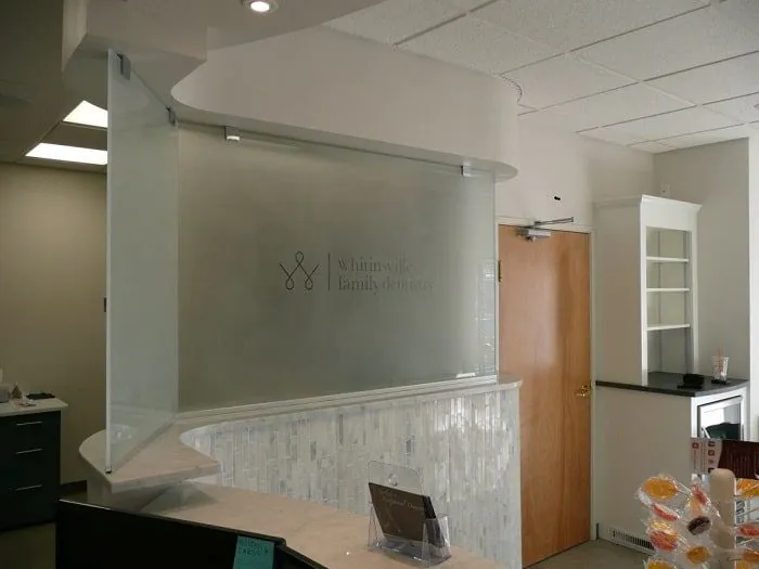 Privacy Glass installed in office Worcester, MA