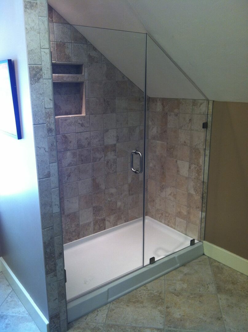 Shower Enclosure With Sloped Ceiling Pioneer Glass