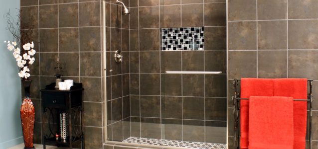Shower Enclosures - Euro Series - TESE BrushedNickel Clear 04