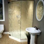 Cast Glass Shower Enclosure - Neo - Rock Wall
