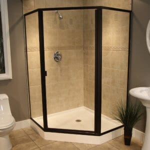 Thin Glass Pattern Shower Enclosures - Clear, shower enclosure example