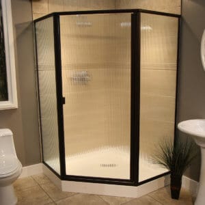 Thin Glass Pattern Shower Enclosures - Reeded, shower enclosure example