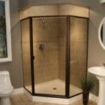 Thin Glass Pattern Shower Enclosures - Smoke, shower enclosure example