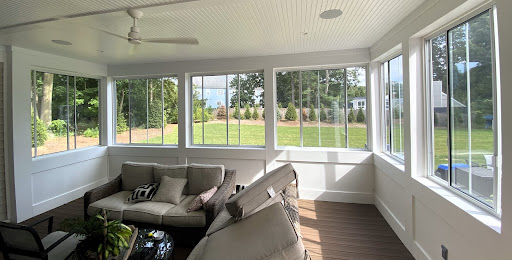 Three season porch with sliding windows Natick MA